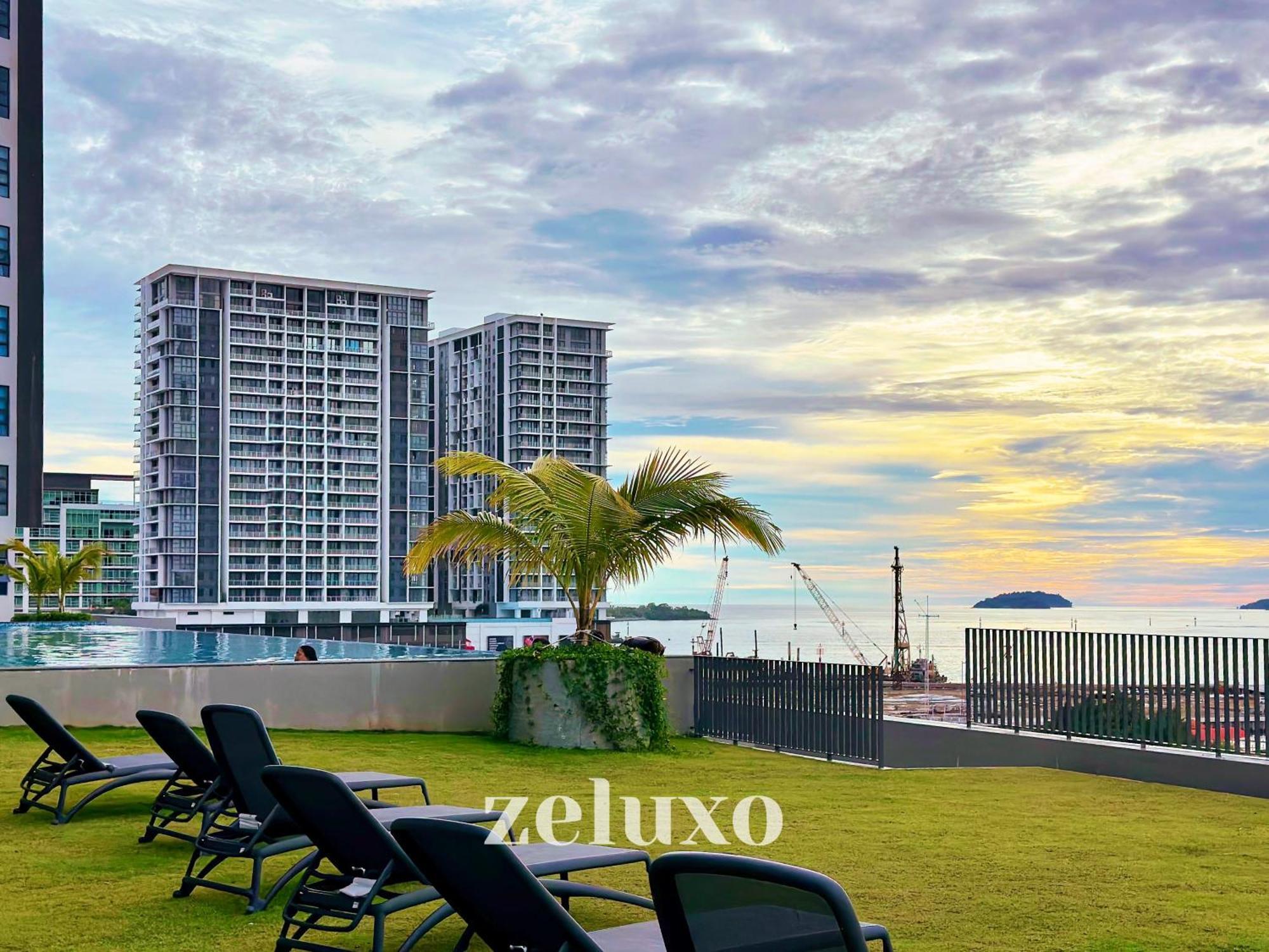 קוטה קינבלו #5 Jesselton Quay City Pads Seaview By Zeluxo מראה חיצוני תמונה